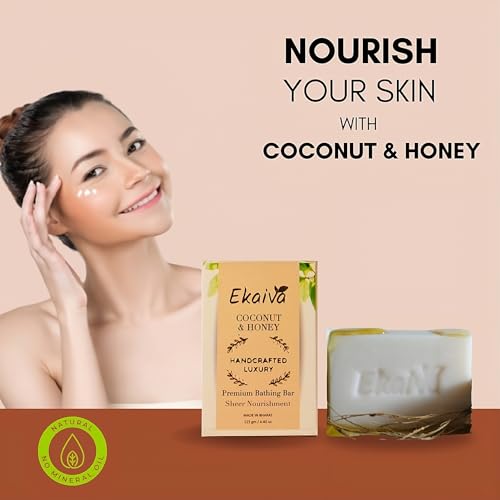 Coconut & Honey Daily Bathing Soap for Glowing Skin & Long Lasting Hydration, 125 gm