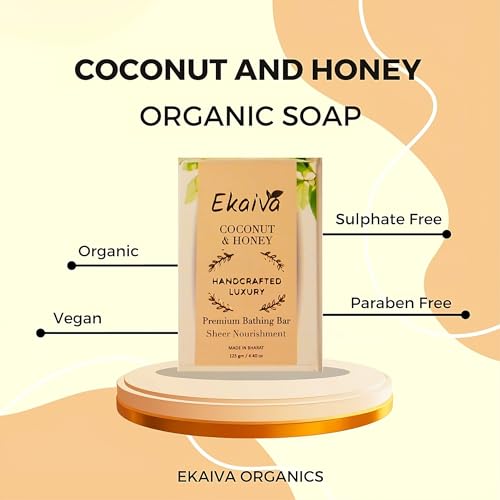 Coconut & Honey Daily Bathing Soap for Glowing Skin & Long Lasting Hydration, 125 gm